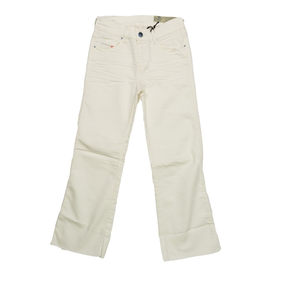Diesel Mid-Rise Cropped Slim Straight Jeans w/ Tag